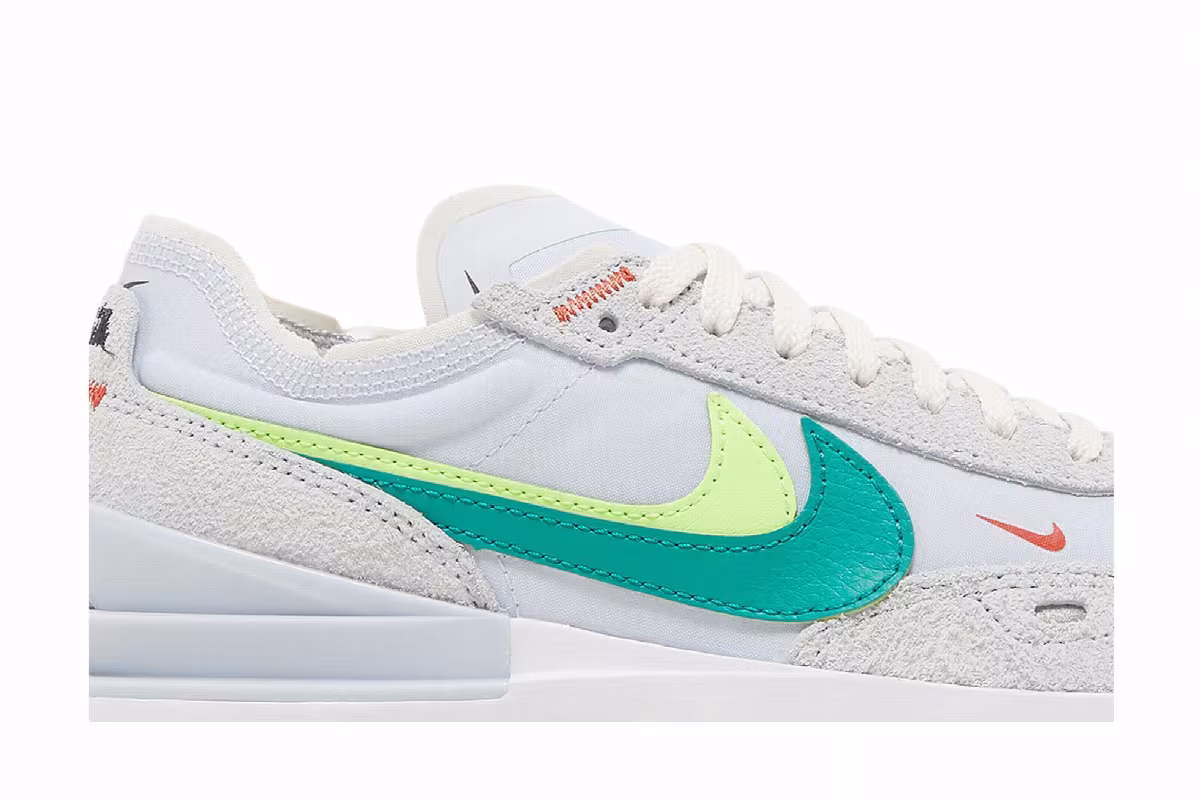 Nike Women's Waffle One SE Double Swoosh - Grey Green, view 3