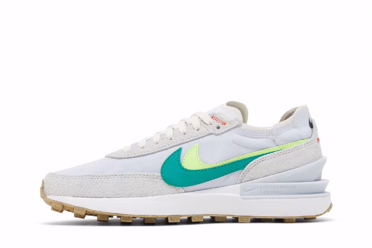 Nike Women's Waffle One SE Double Swoosh - Grey Green, view 4