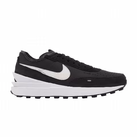 Nike Waffle One Leather 'Black White'