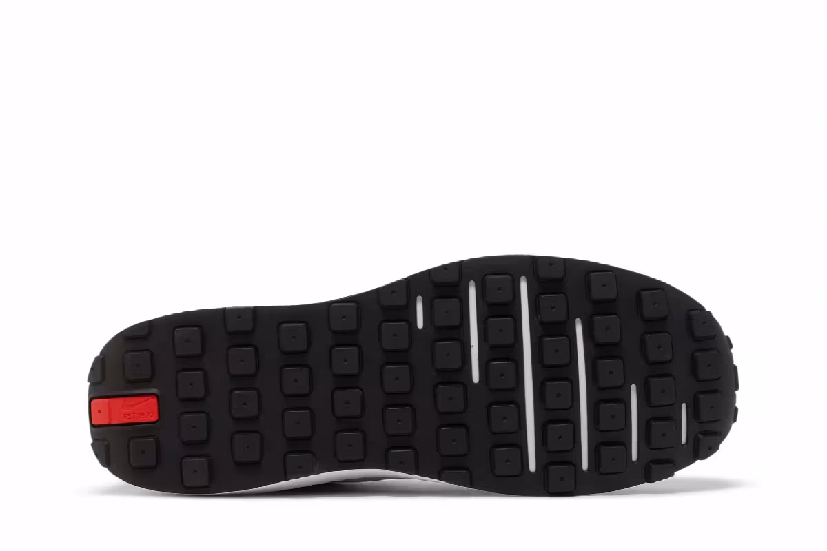 Nike Waffle One Leather Black White, view 5