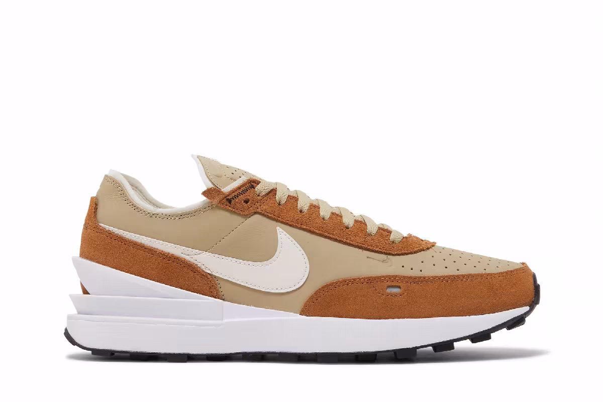 Nike Waffle One Leather Limestone Ale Brown, view 2