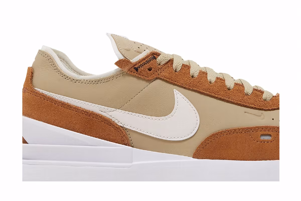 Nike Waffle One Leather Limestone Ale Brown, view 3