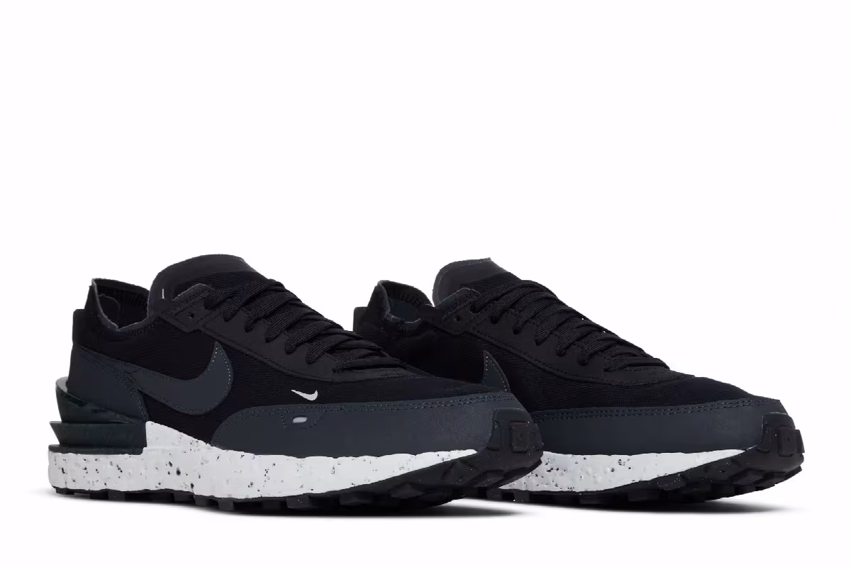 Nike Waffle One Crater Black Anthracite, view 9