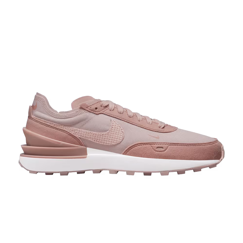 Nike Women's Waffle One Woven Swoosh - Pink Oxford