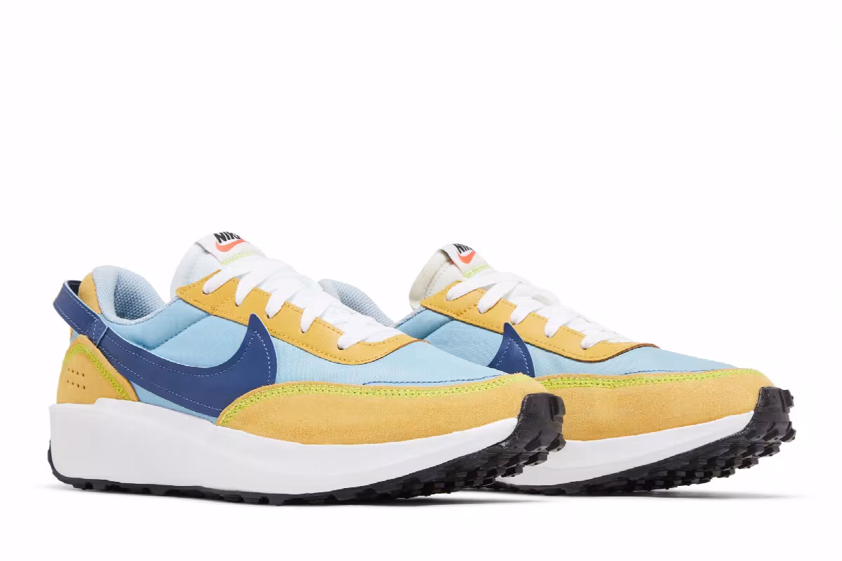 Nike Waffle One Blue Sanded Gold, view 9