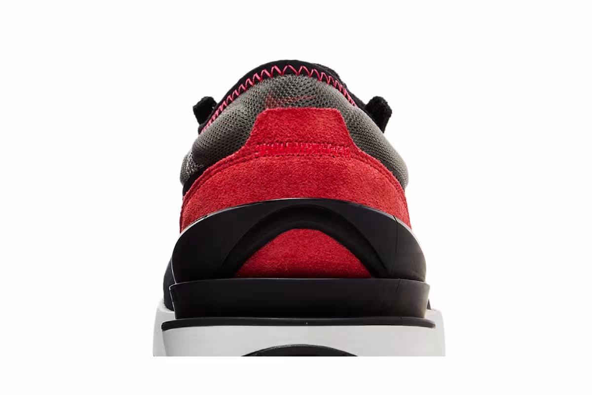 Nike Waffle One GS Flat Pewter Siren Red, view 8
