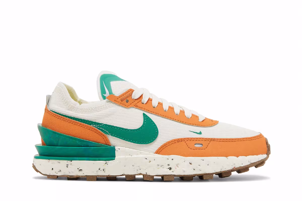 Nike Women's Waffle One Crater Sail Hot Curry Gum, view 2