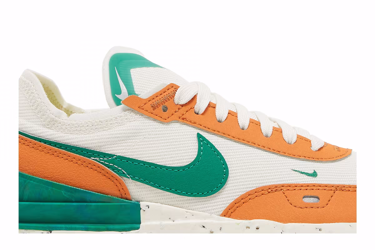 Nike Women's Waffle One Crater Sail Hot Curry Gum, view 3