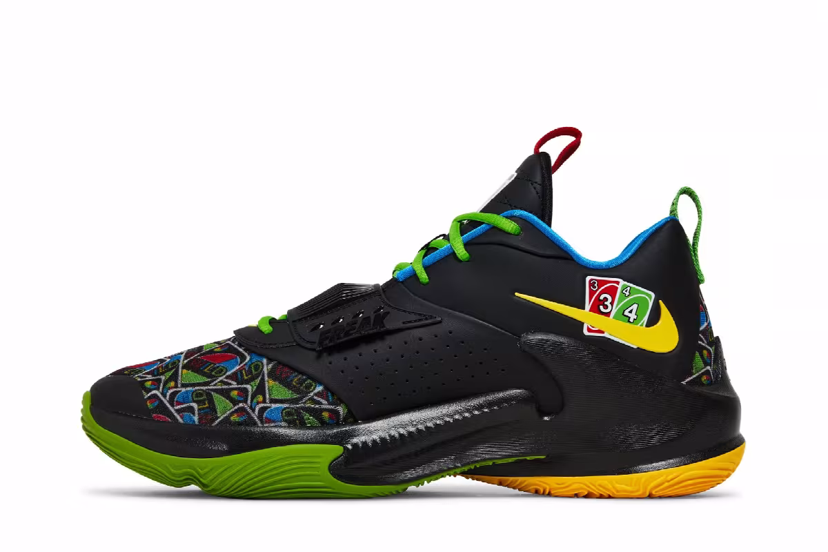 UNO x Nike Zoom Freak 3 50th Anniversary - Black, view 4