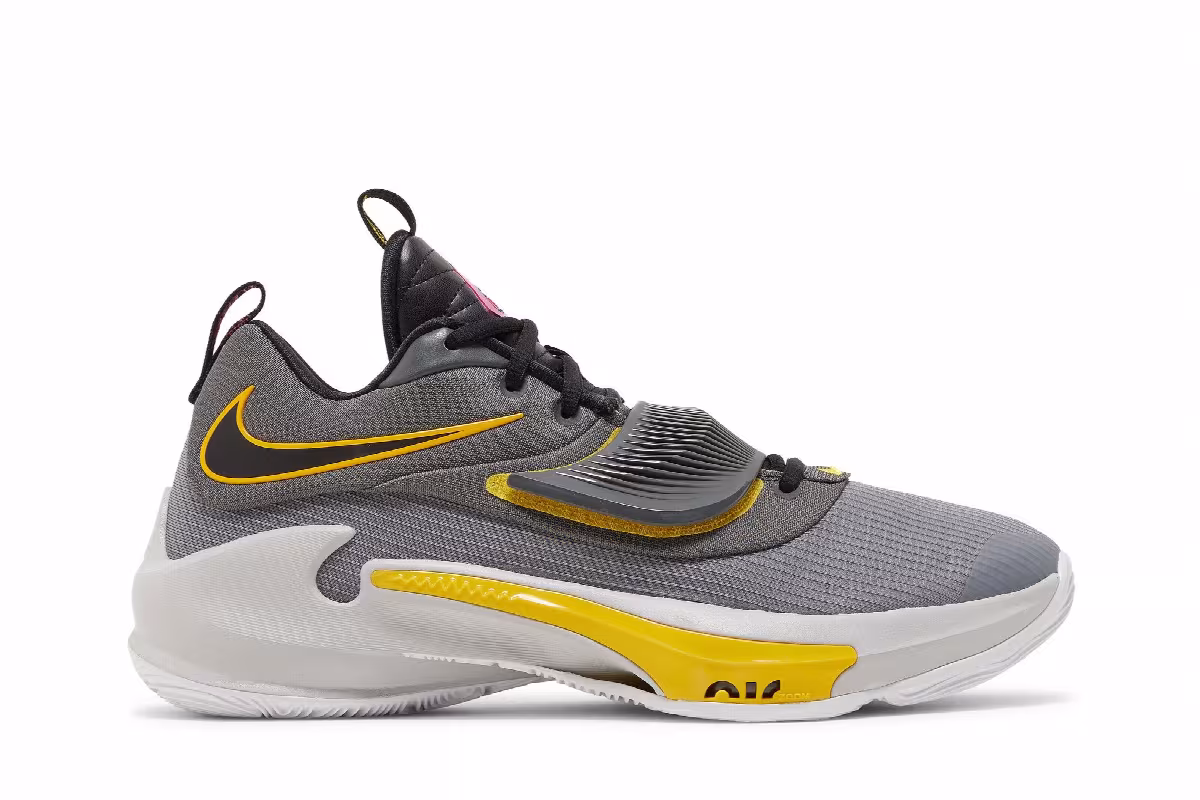 Nike Zoom Freak 3 Iron Grey Vivid Sulfur, view 2