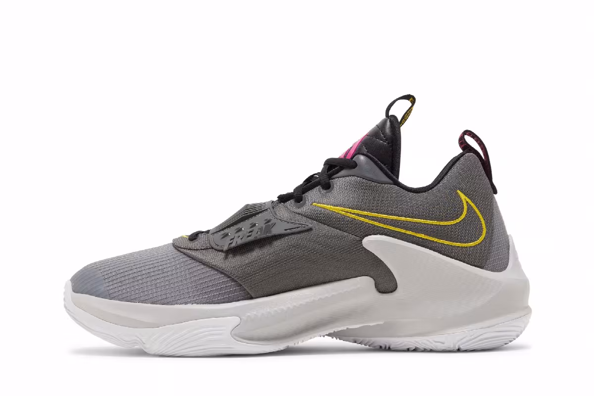 Nike Zoom Freak 3 Iron Grey Vivid Sulfur, view 4