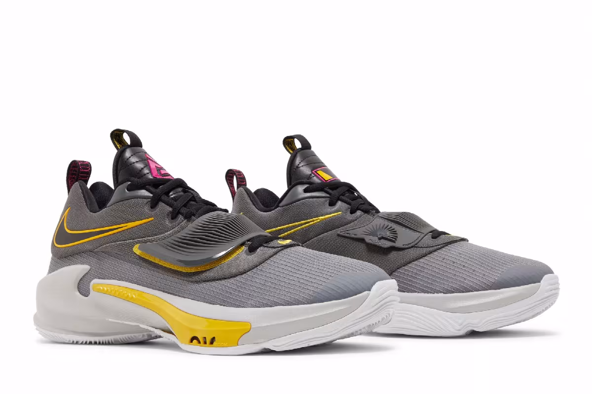 Nike Zoom Freak 3 Iron Grey Vivid Sulfur, view 9