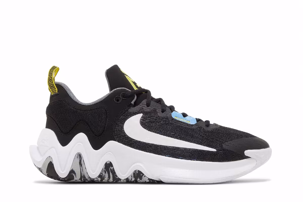 Nike Giannis Immortality 2 Black University Blue, view 2
