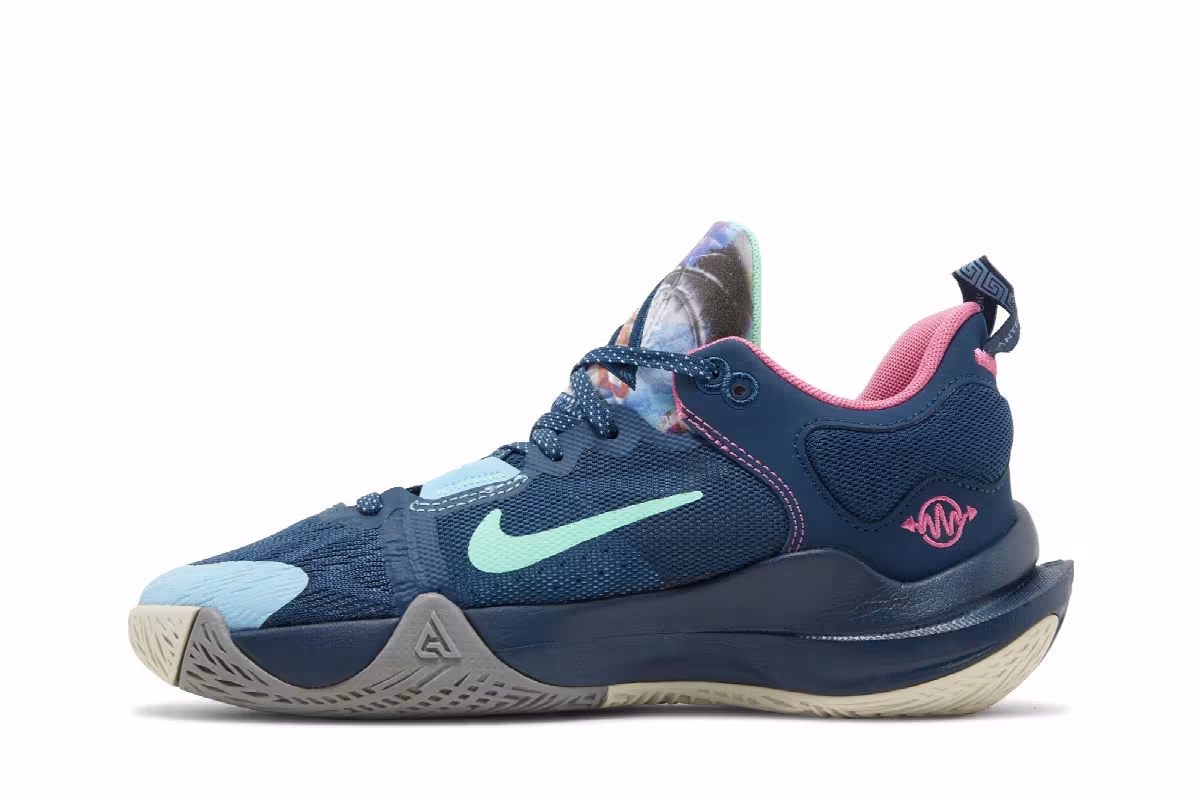 Nike Giannis Immortality 2 SE GS Floral, view 4