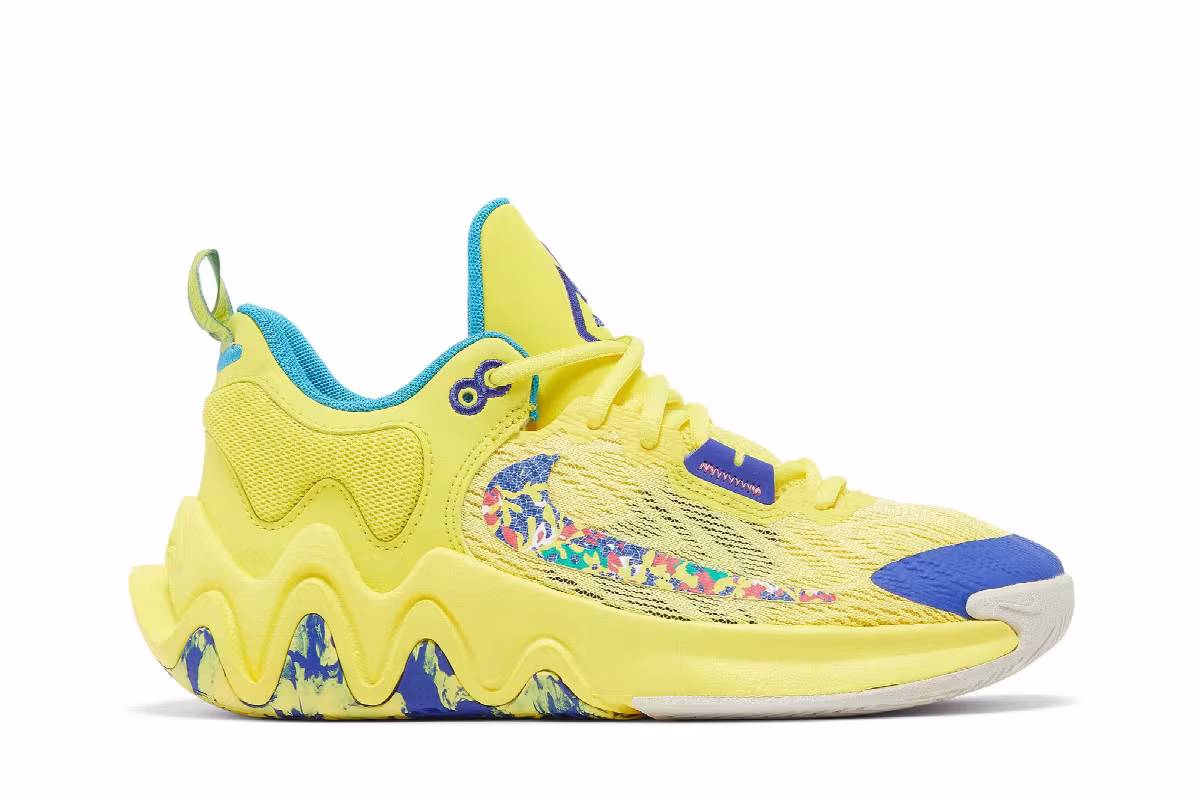 Nike Giannis Immortality 2 GS Yellow Strike Multi-Color, view 2