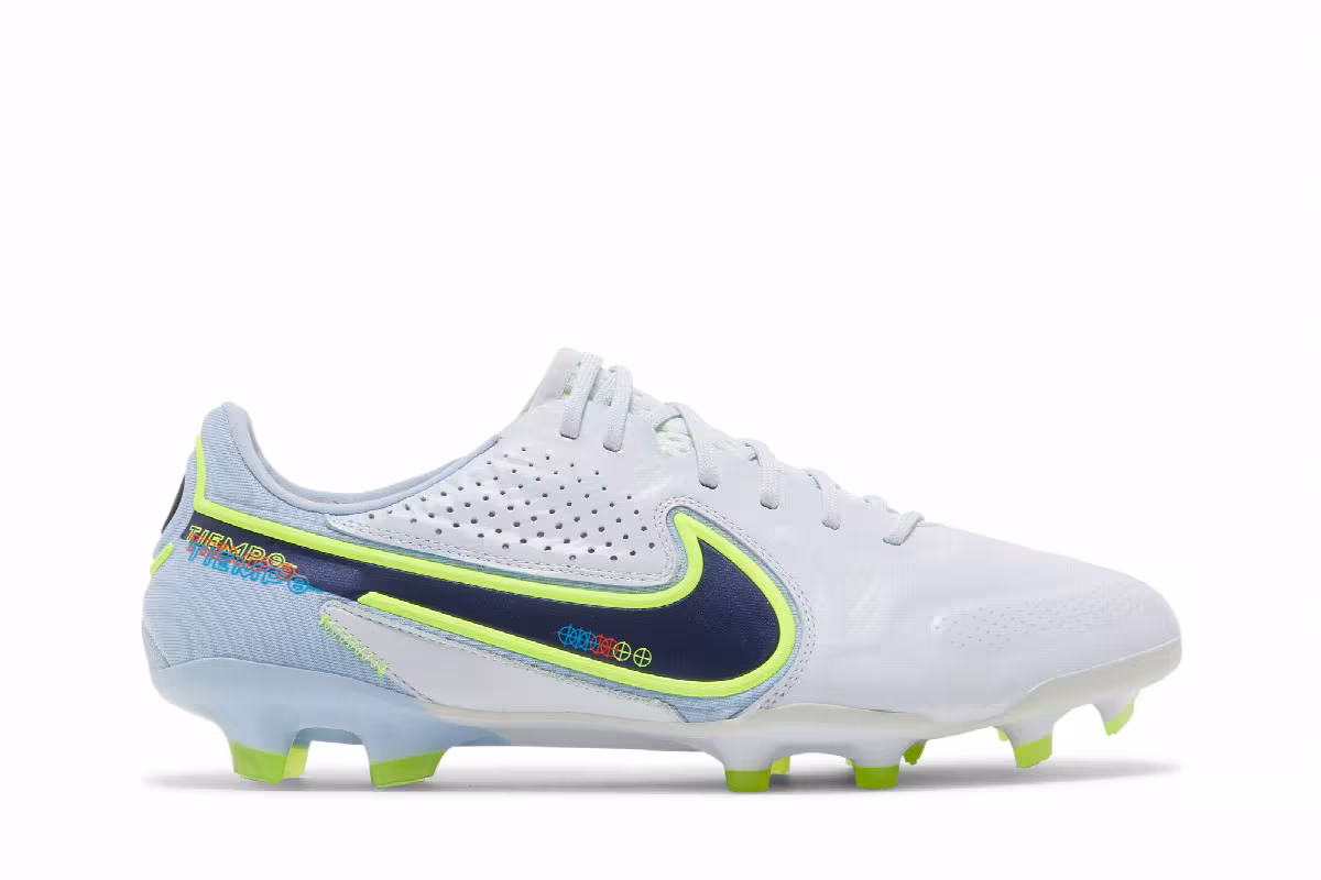 Nike Tiempo Legend 9 Elite FG Grey Blackened Blue, view 2