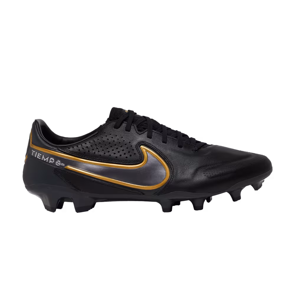 Nike Tiempo Legend 9 Pro FG Black Metallic Gold