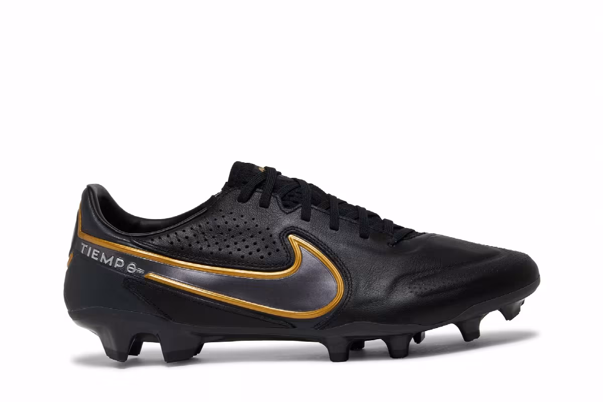 Nike Tiempo Legend 9 Pro FG Black Metallic Gold, view 2