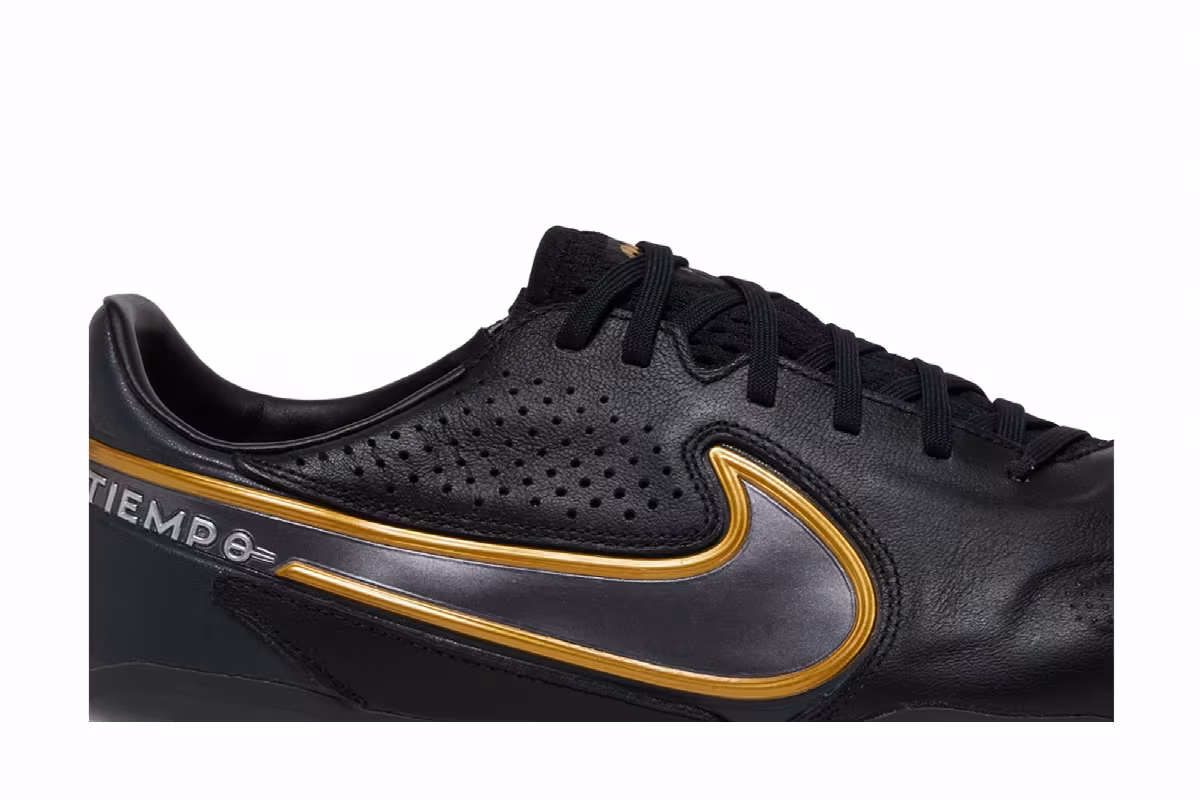 Nike Tiempo Legend 9 Pro FG Black Metallic Gold, view 3