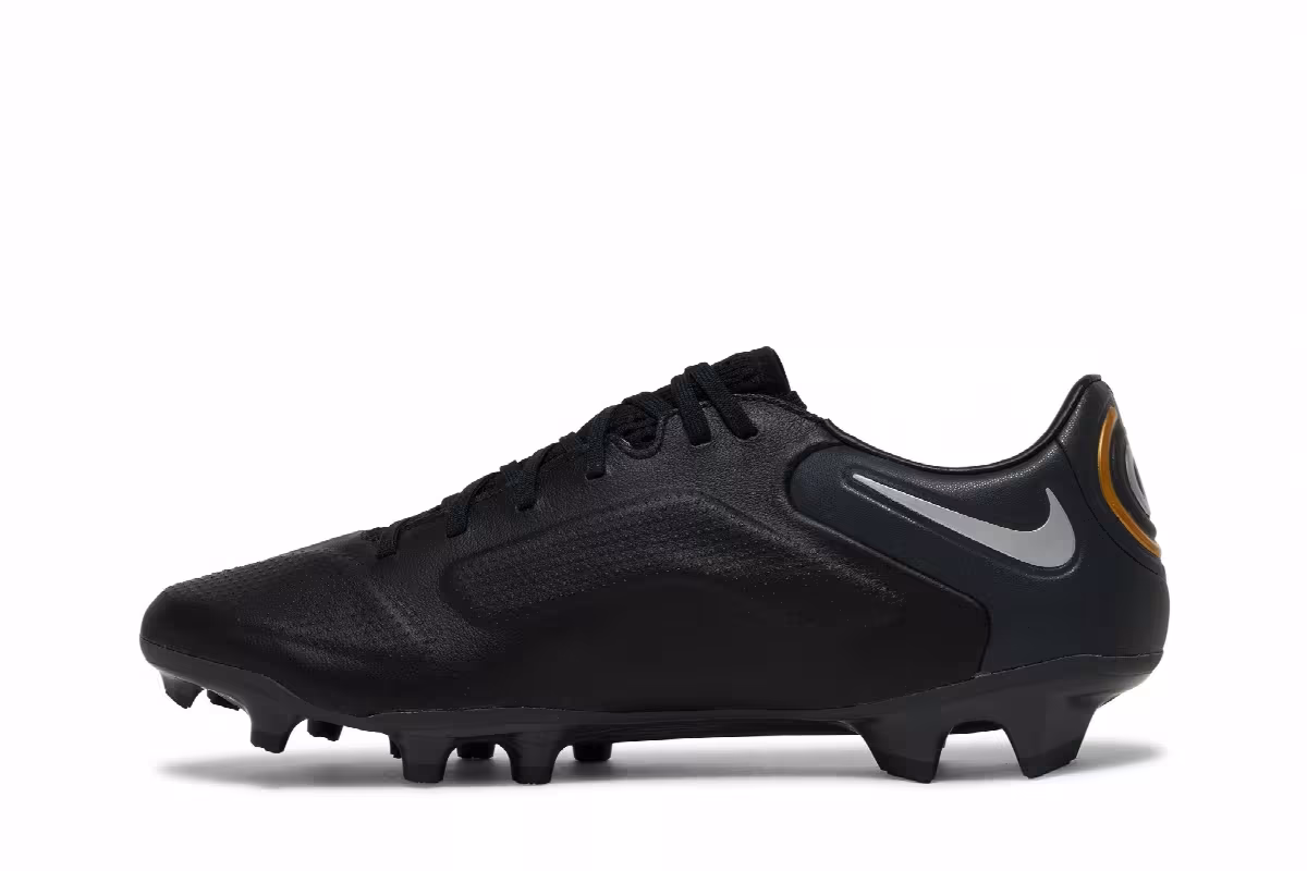 Nike Tiempo Legend 9 Pro FG Black Metallic Gold, view 4
