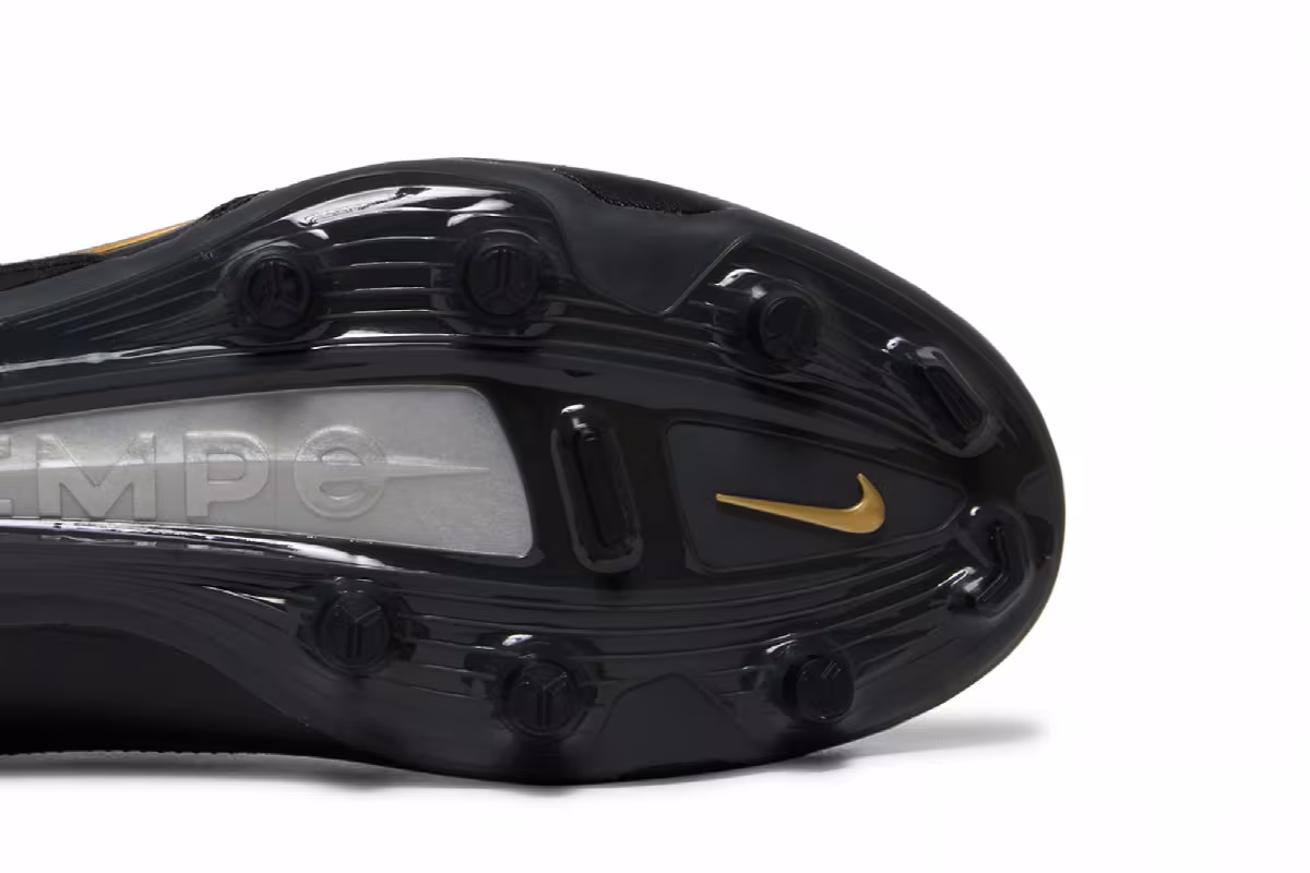 Nike Tiempo Legend 9 Pro FG Black Metallic Gold, view 6