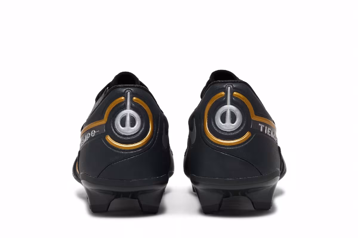 Nike Tiempo Legend 9 Pro FG Black Metallic Gold, view 7