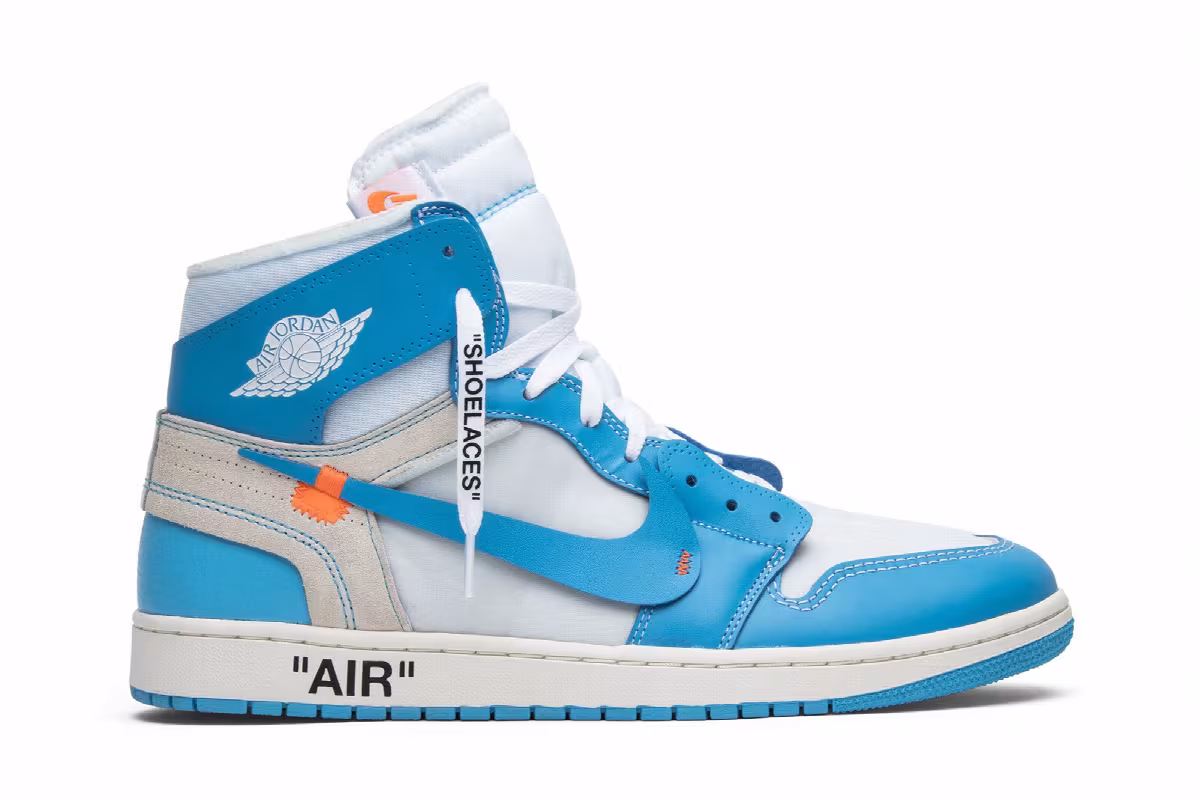 Off-White x Air Jordan 1 High OG UNC, view 2