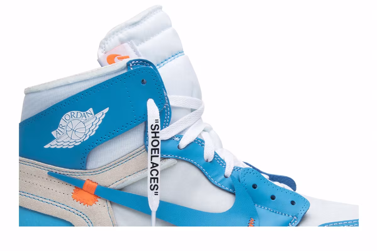 Off-White x Air Jordan 1 High OG UNC, view 3