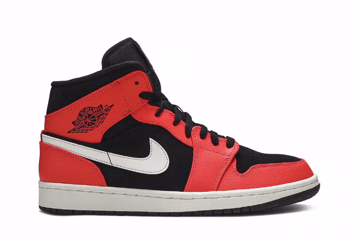 Air Jordan 1 Mid Infrared 23, view 2