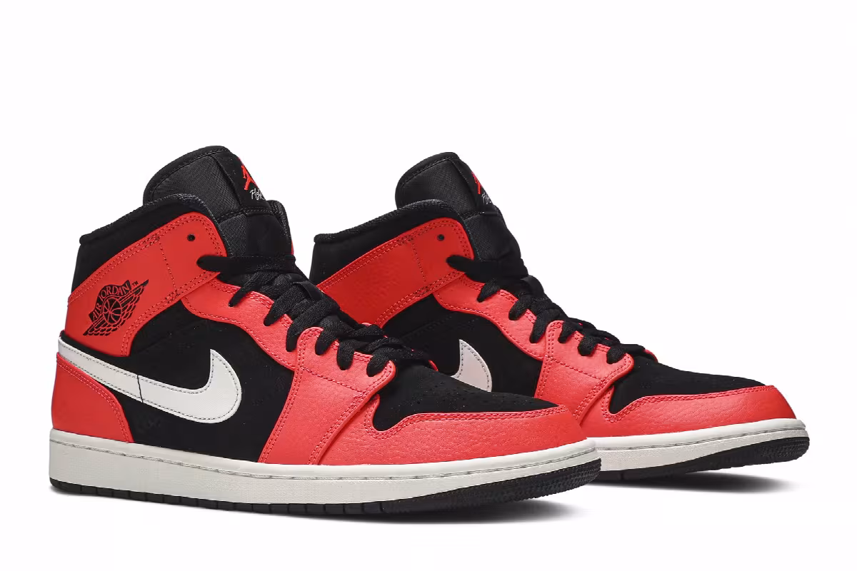 Air Jordan 1 Mid Infrared 23, view 9