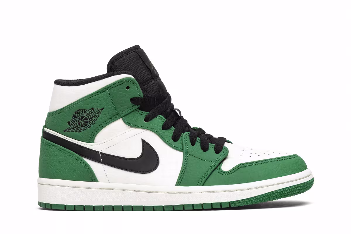 Air Jordan 1 Mid Pine Green, view 2