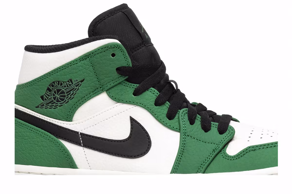 Air Jordan 1 Mid Pine Green, view 3