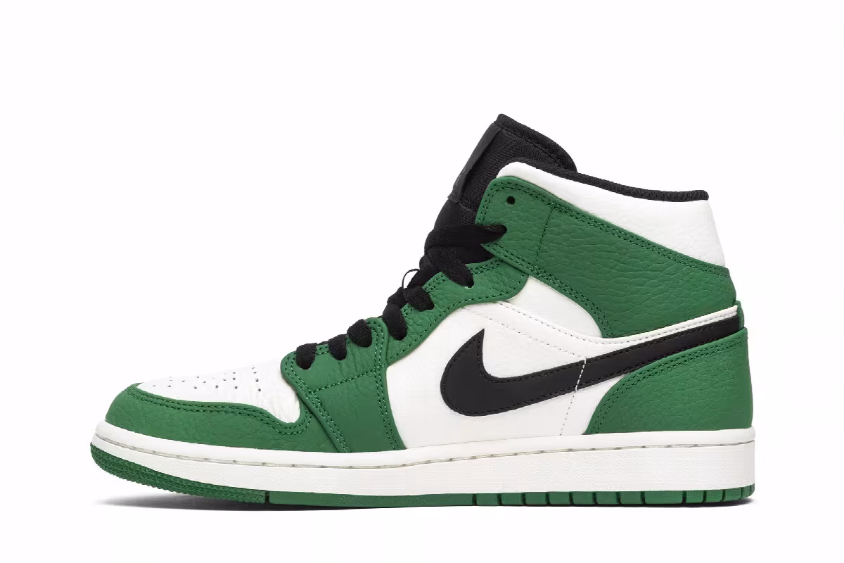 Air Jordan 1 Mid Pine Green, view 4