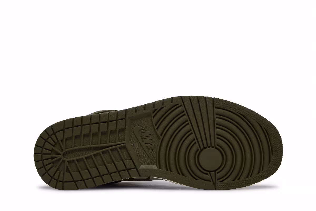Air Jordan 1 High OG Olive Canvas, view 5
