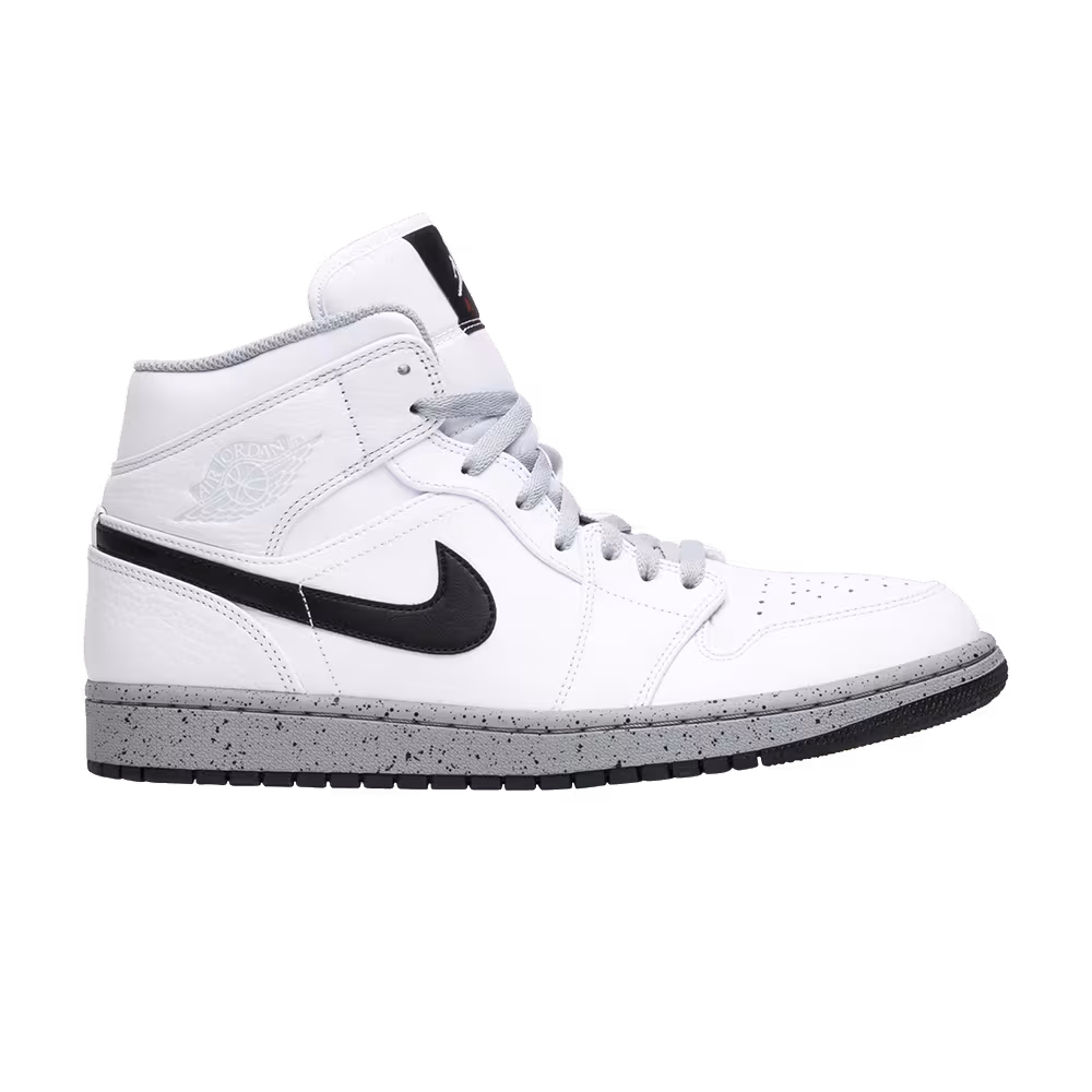 Air Jordan 1 Mid White Cement