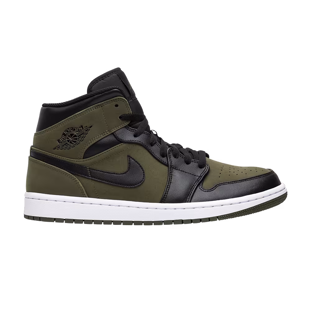 Air Jordan 1 Mid Olive Canvas