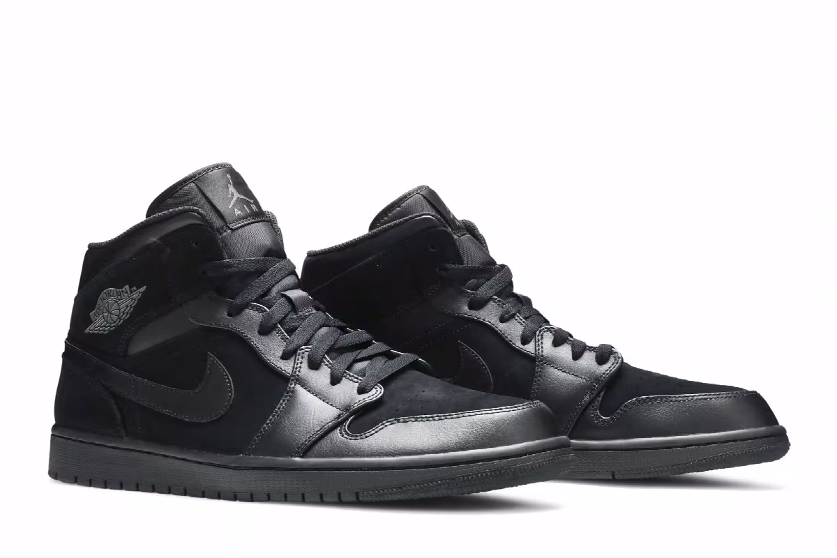Air Jordan 1 Mid Black, view 9