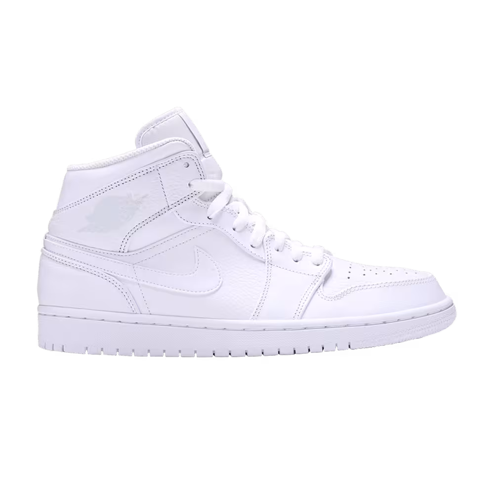 Air Jordan 1 Mid Triple White 2018