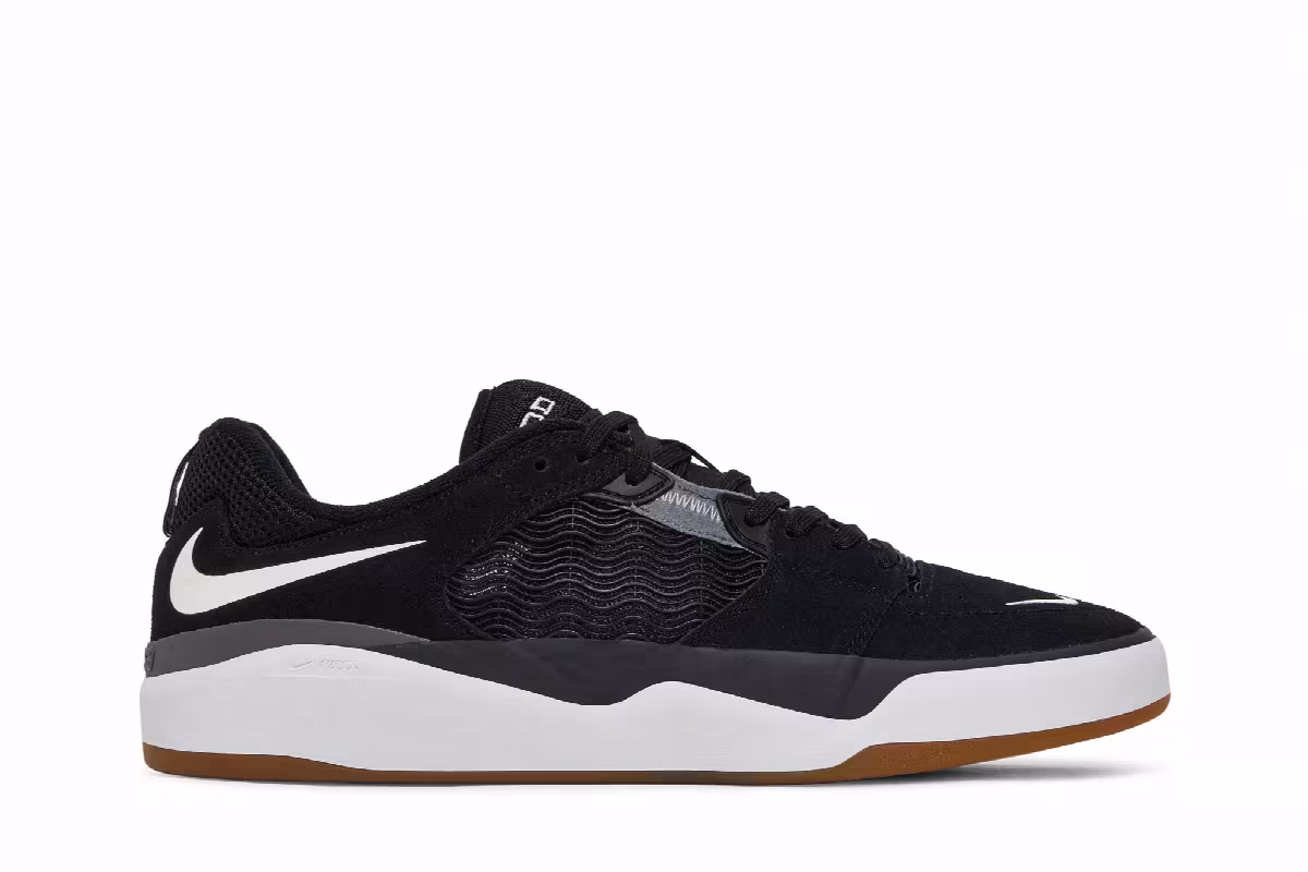 Nike Ishod Wair SB Black White, view 2
