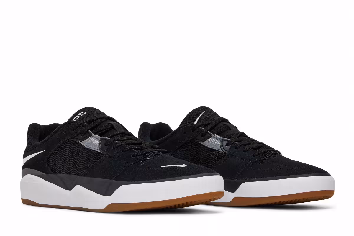 Nike Ishod Wair SB Black White, view 9