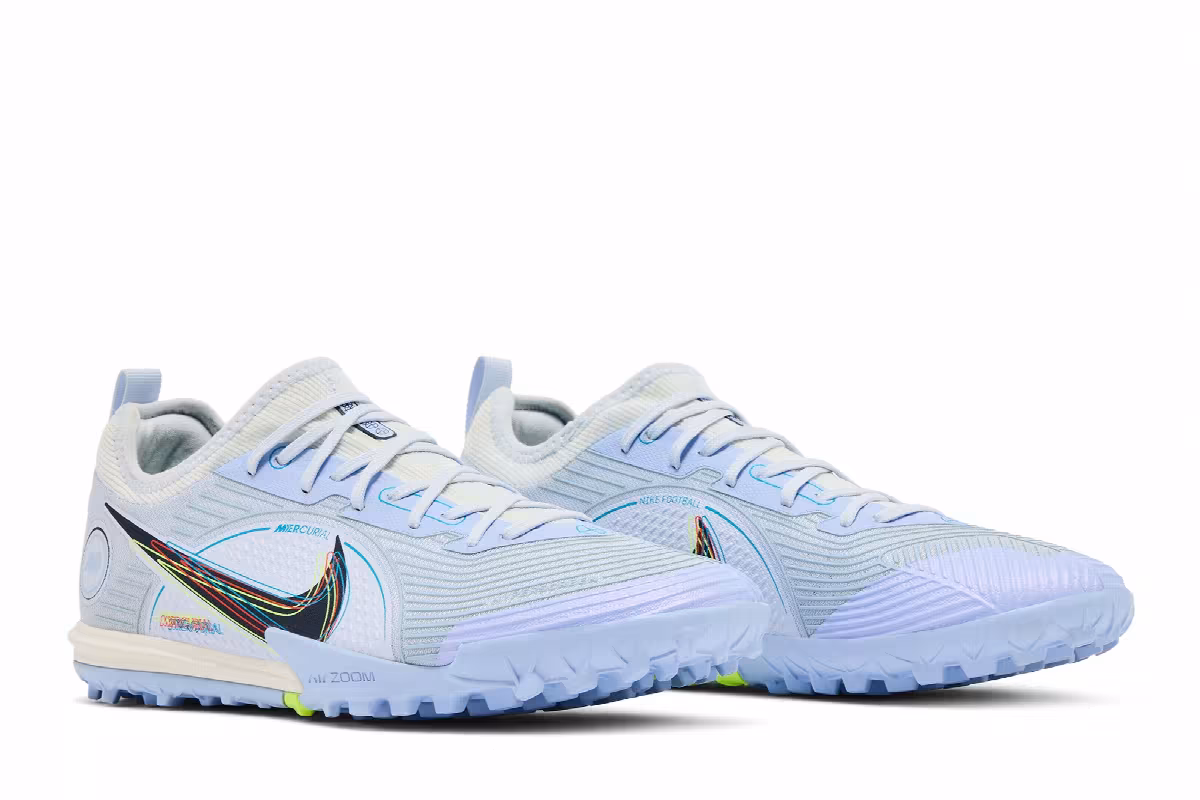 Nike Mercurial Air Zoom Vapor 14 Pro TF Football Grey Light Marine, view 9