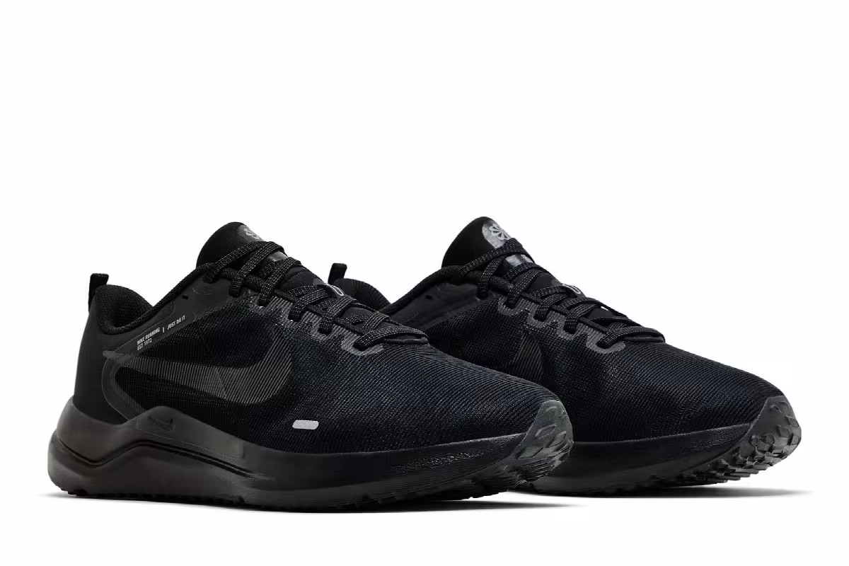 Nike Downshifter 12 Extra Wide Black Particle Grey, view 9