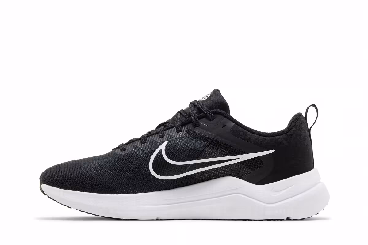 Nike Downshifter 12 Black White, view 4