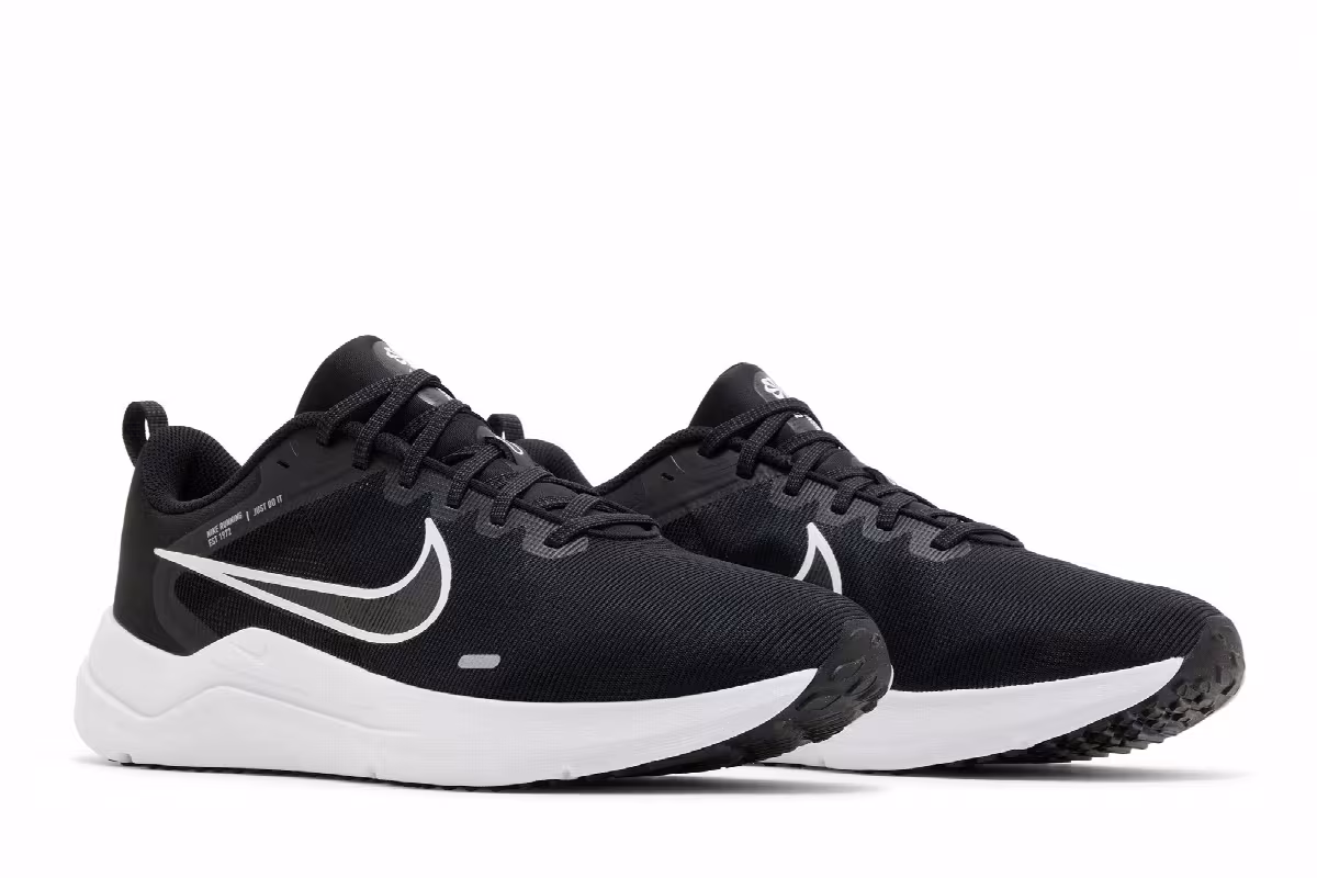 Nike Downshifter 12 Black White, view 9