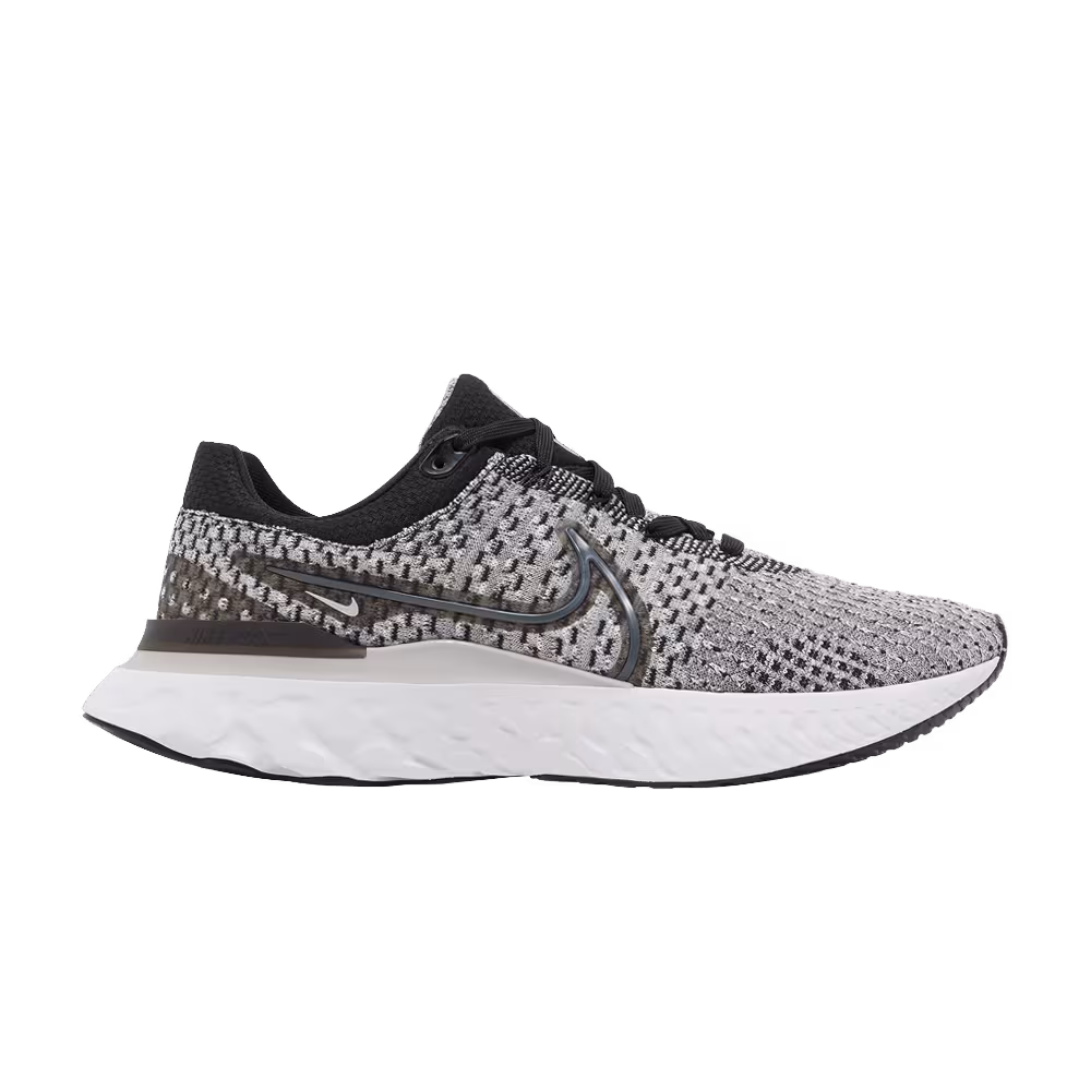 Nike React Infinity Run Flyknit 3 Black Grey Fog