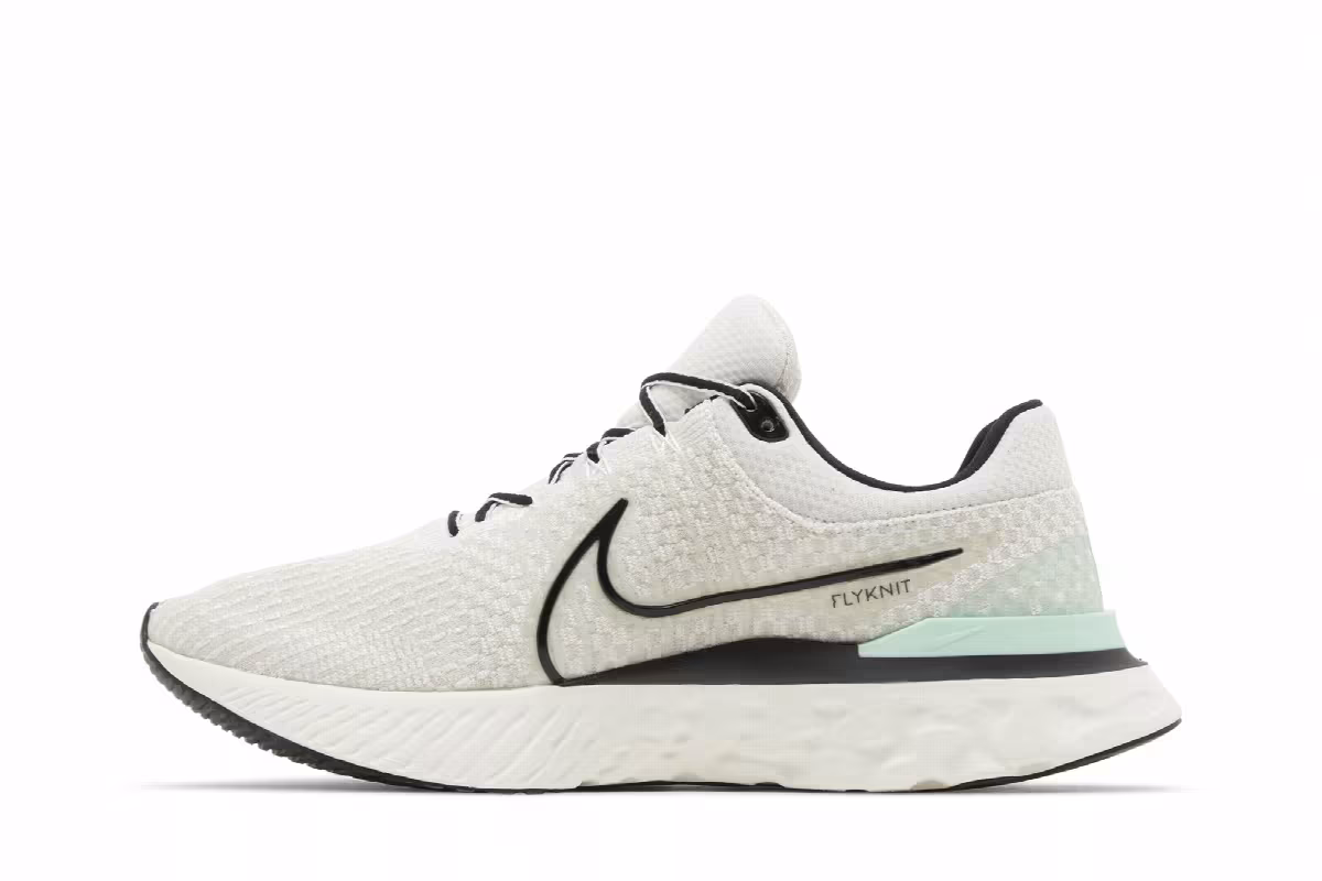 Nike React Infinity Run Flyknit 3 Phantom Black Mint, view 4