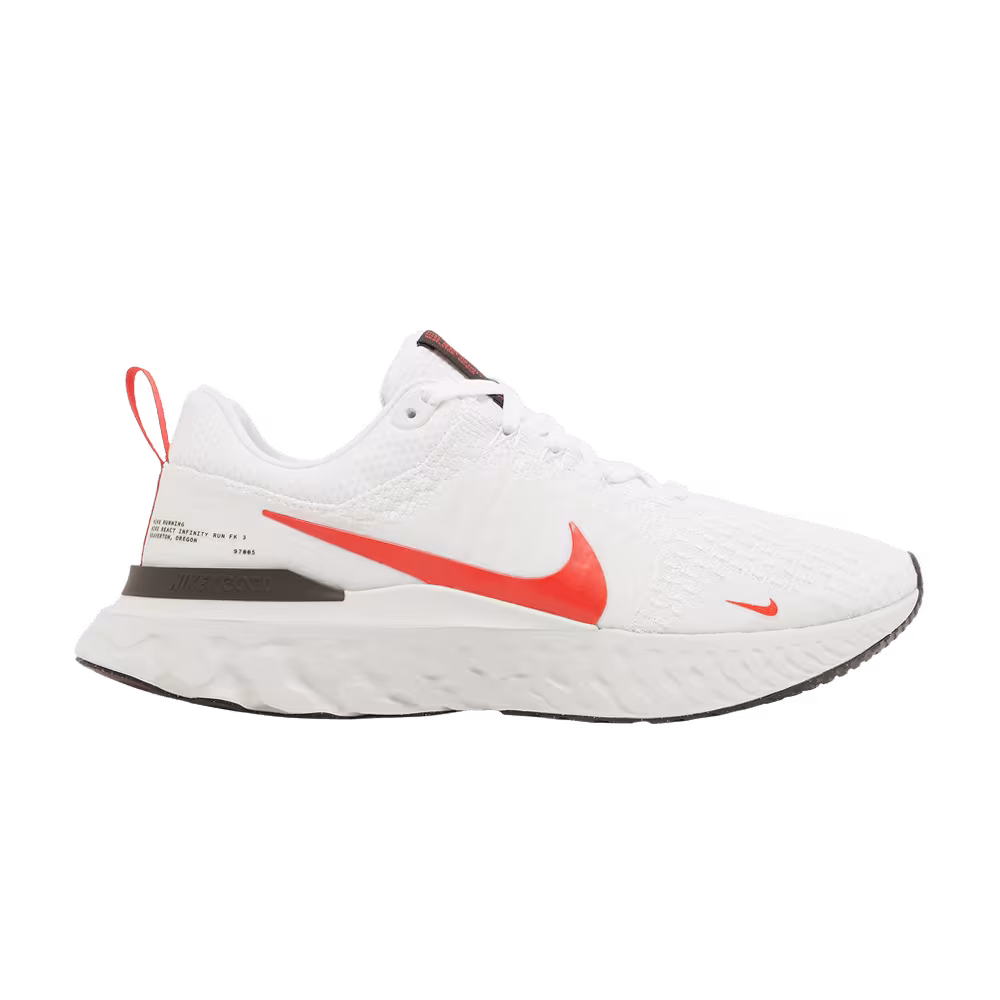 Nike React Infinity Run Flyknit 3 White Light Crimson