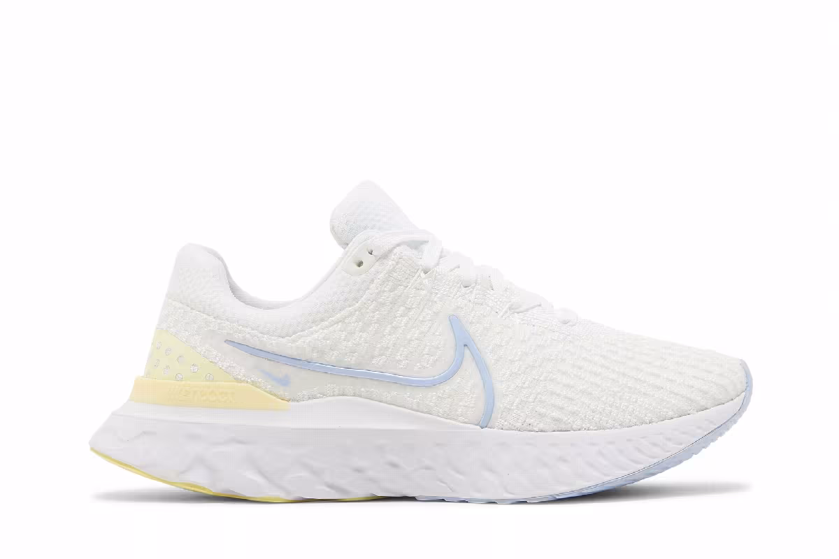 Nike Women's React Infinity Run Flyknit 3 White Light Marine, view 2