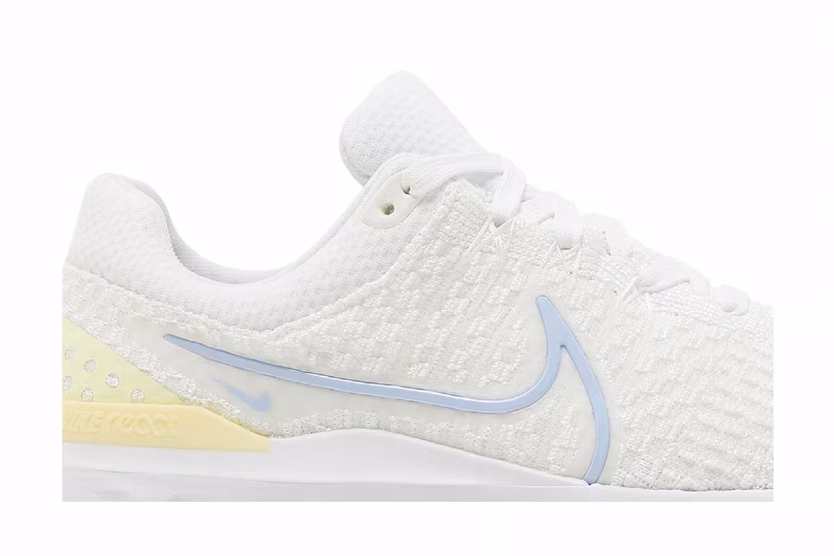 Nike Women's React Infinity Run Flyknit 3 White Light Marine, view 3