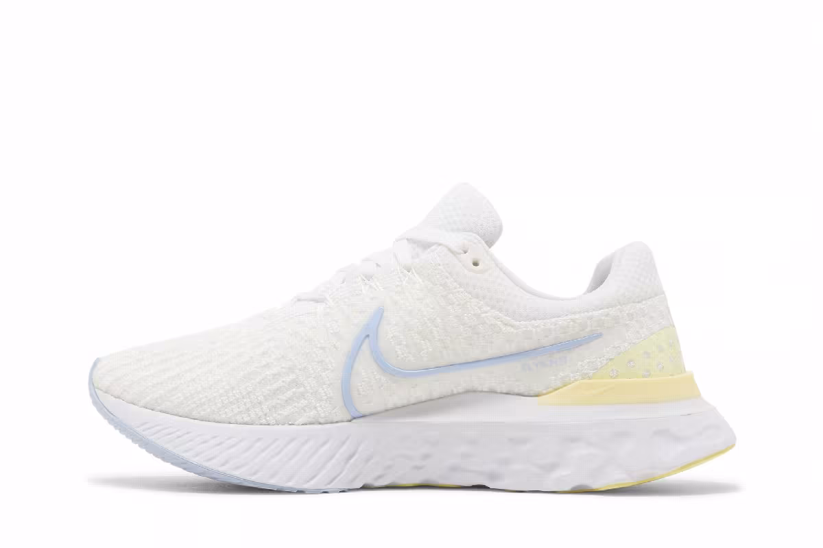 Nike Women's React Infinity Run Flyknit 3 White Light Marine, view 4